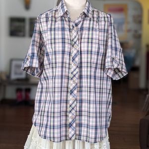Vintage plaid picnic shirt